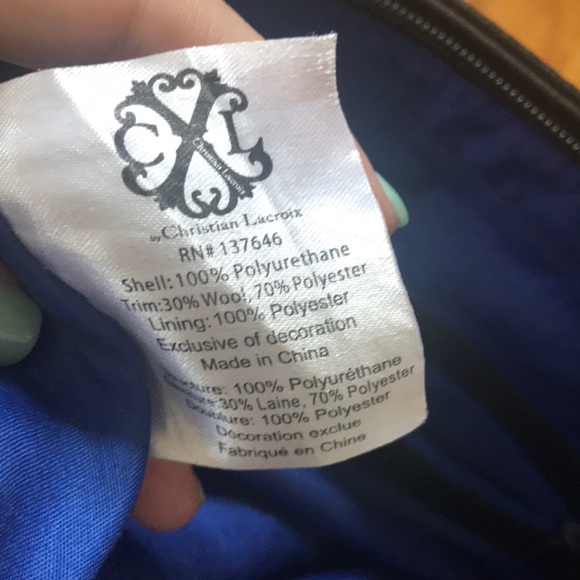 Christian Lacroix Plaid Tote w/Crossbody - Picture 7 of 8